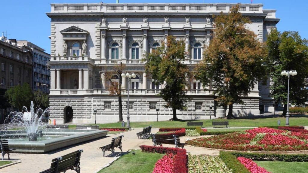 Old Palac Flower Garden Belgrade Walking Tour